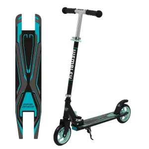 Wembley Kick Scooter for Kids 5  Years | 2 Wheels Steel Frame Foldable and 3 Adjustable Height | Skating Cycle Kids Scooter 5 to 10, 12 Years Boys Girls - Blue BIS Certified - Capacity 50kg