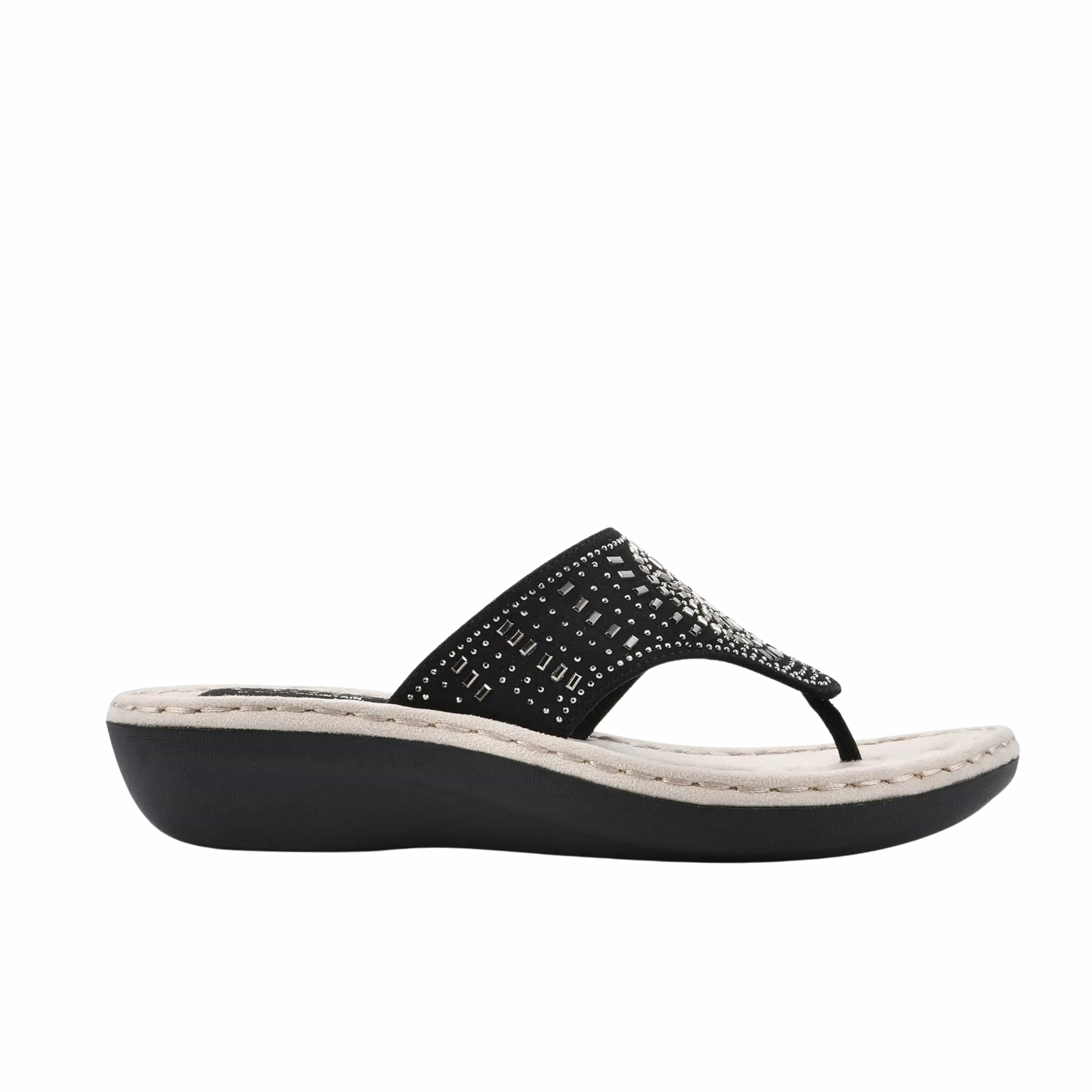 WHITE MOUNTAIN -  Cienna Demi Wedge Thong Sandal