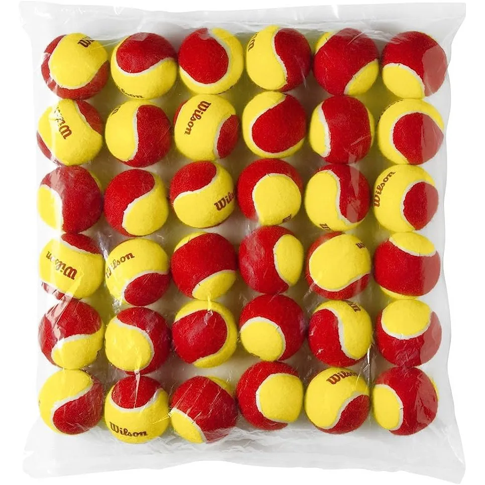 Wilson Starter JUNIOR & BEGINNER (X36) RED Tennis Balls Pack [WS]