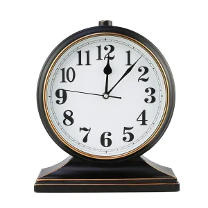 Winnie Desk Clock Silent Desk Clock European Style Retro Desk Clock 10 Inch Dial Easy to Read for Living Room/Bedroom