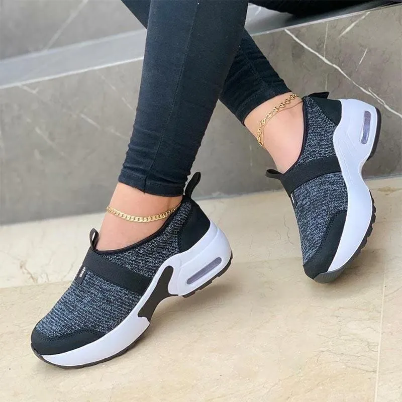 Winter Slope Heel Walking Training Casual Sporty Non Slip Women's Shoes 2024