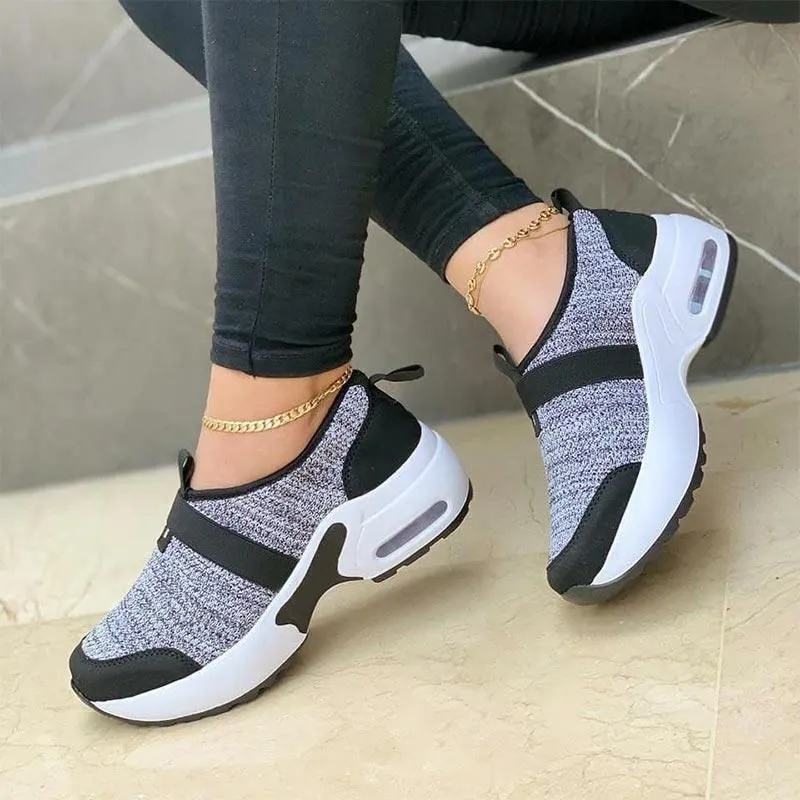 Winter Slope Heel Walking Training Casual Sporty Non Slip Women's Shoes 2024