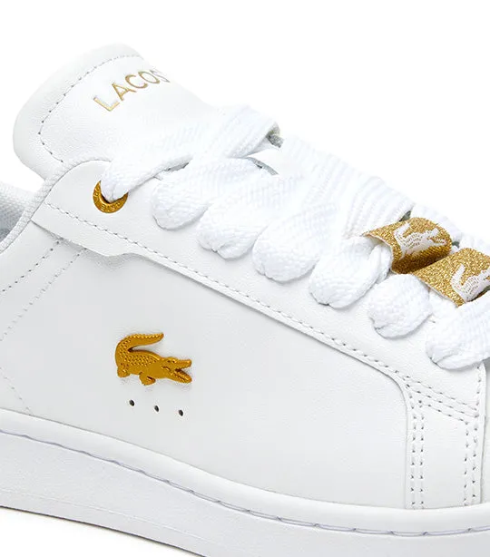 Women's Carnaby Pro Leather Metallic Detailing Sneakers White/Gold