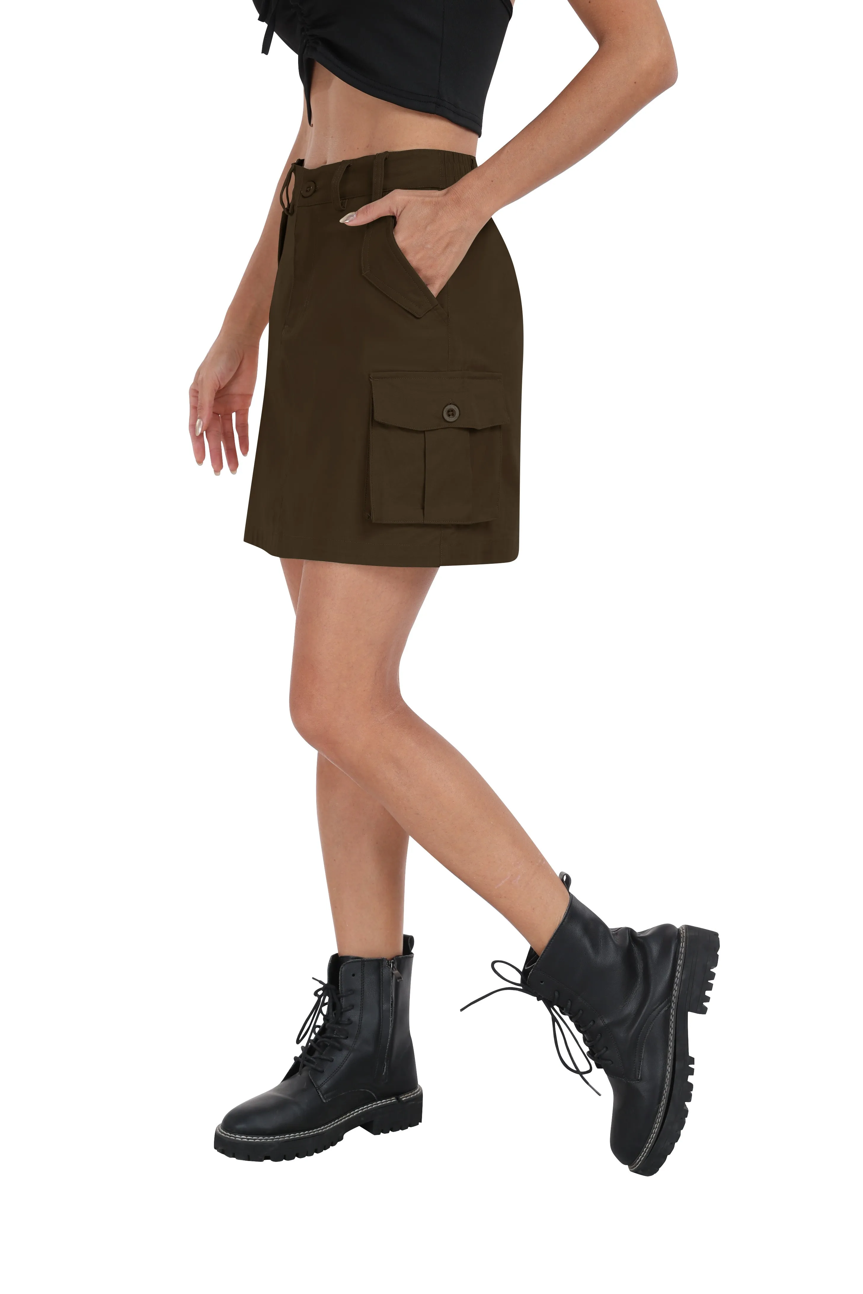 Women's casual summer cargo skirt