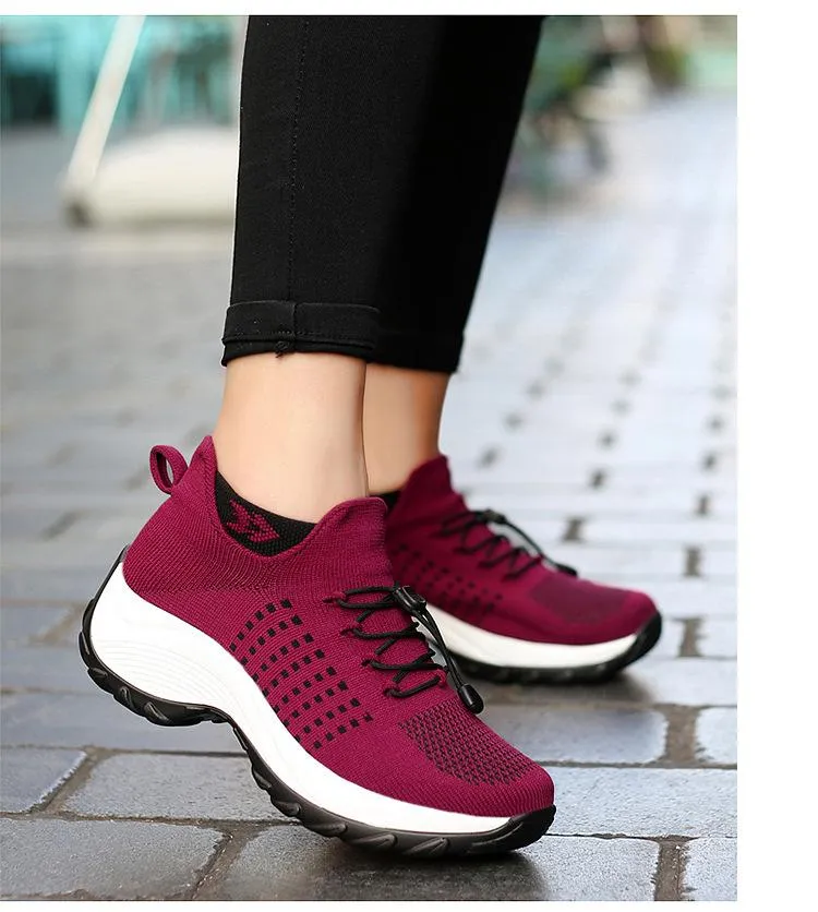 Women's Corrective Sports Elastic Air Cushion Shoes