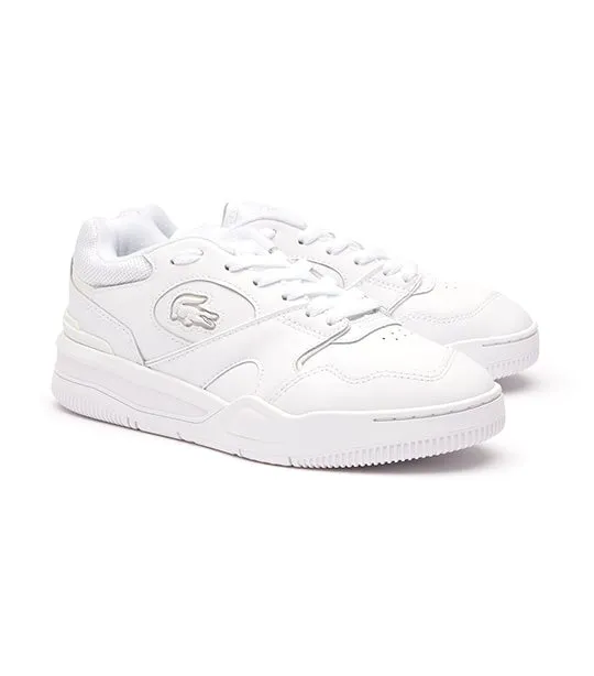 Women’s Lineshot Signature Heel Leather Trainers White/White