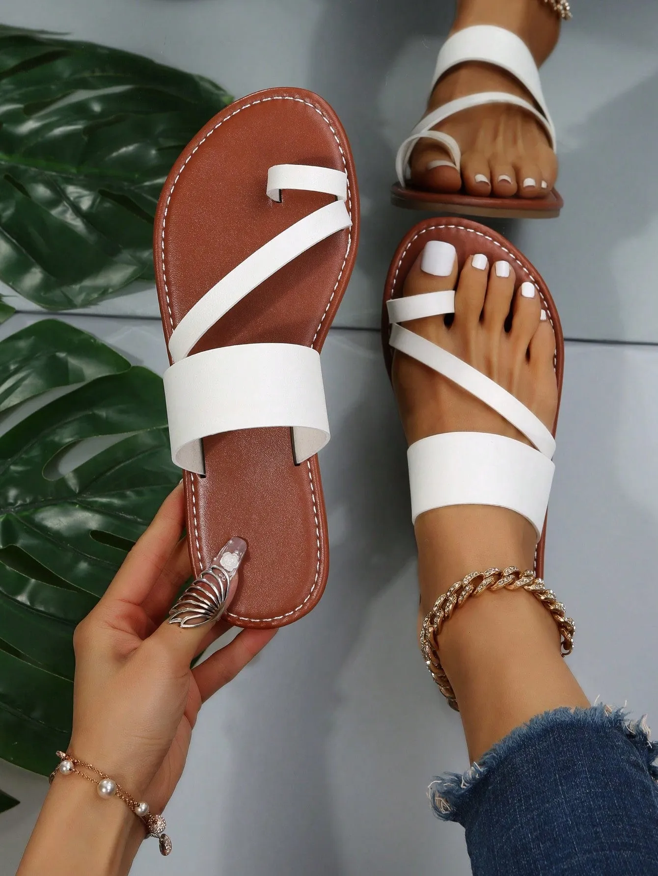 Women's Open Toe Flat Sandals