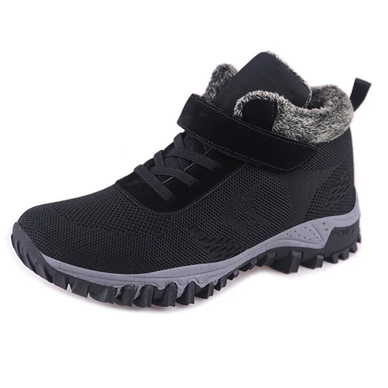 Women's villi suede thermal non-slip fashion platform sneakers CL