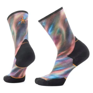 W's Trail Run Water Shimmer Print Crew Socks