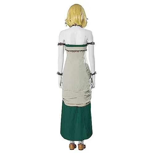 Yirugu Tears Cosplay Kingdom White Dress Outfit Full Set Game Suit for Women